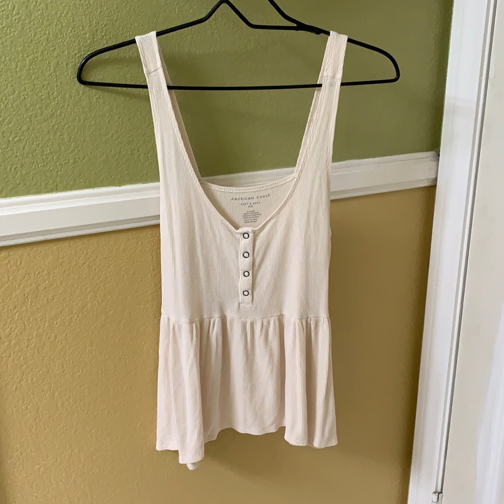 American Eagle peplum tank top